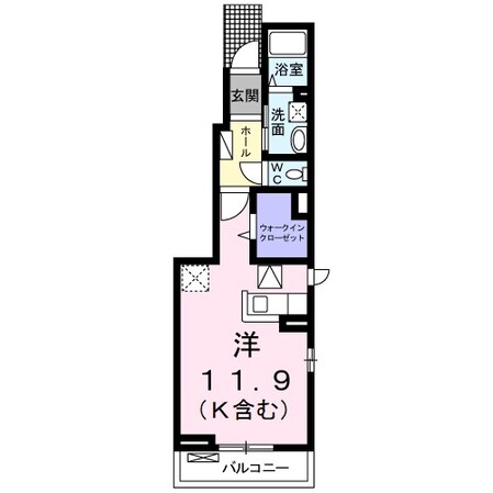 中川原駅 徒歩10分 1階の物件間取画像